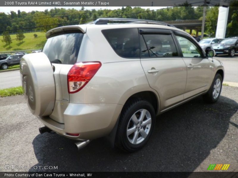Savannah Metallic / Taupe 2008 Toyota RAV4 Limited 4WD