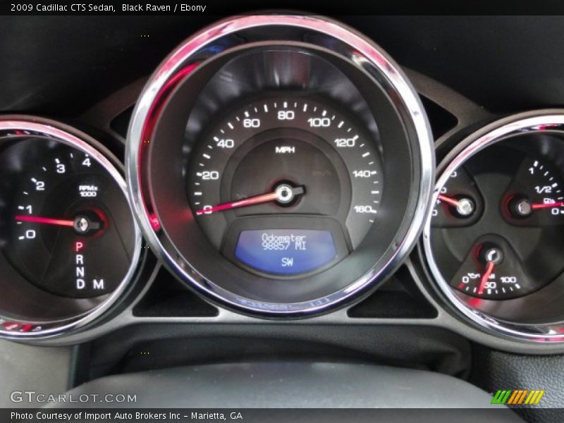 Black Raven / Ebony 2009 Cadillac CTS Sedan