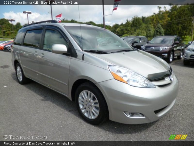 Silver Shadow Pearl / Stone 2010 Toyota Sienna XLE