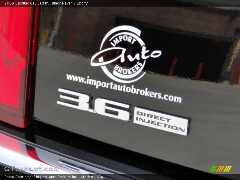 Black Raven / Ebony 2009 Cadillac CTS Sedan