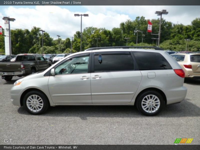 Silver Shadow Pearl / Stone 2010 Toyota Sienna XLE