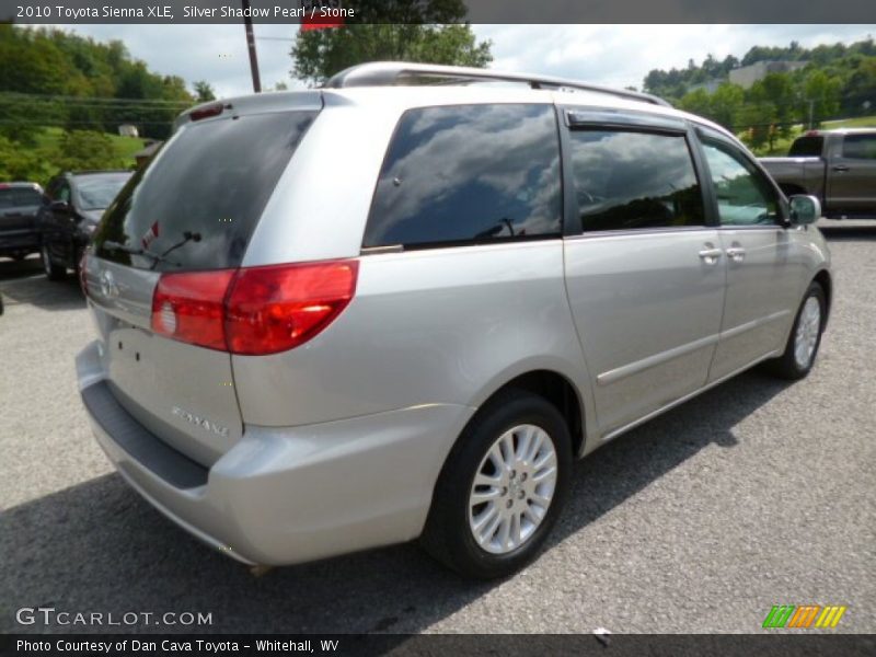 Silver Shadow Pearl / Stone 2010 Toyota Sienna XLE