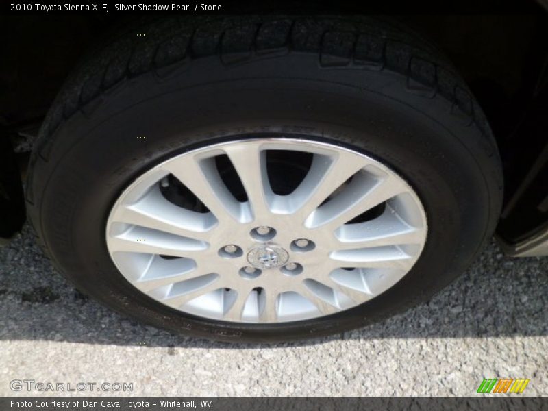 Silver Shadow Pearl / Stone 2010 Toyota Sienna XLE