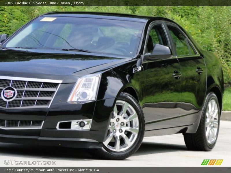 Black Raven / Ebony 2009 Cadillac CTS Sedan