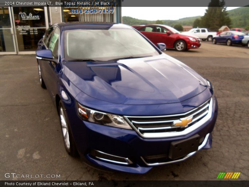 Blue Topaz Metallic / Jet Black 2014 Chevrolet Impala LT