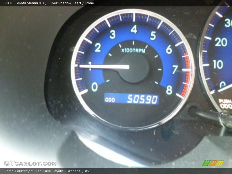 Silver Shadow Pearl / Stone 2010 Toyota Sienna XLE