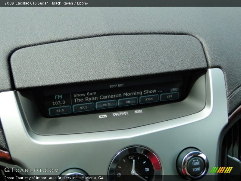 Black Raven / Ebony 2009 Cadillac CTS Sedan