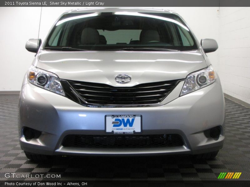 Silver Sky Metallic / Light Gray 2011 Toyota Sienna LE