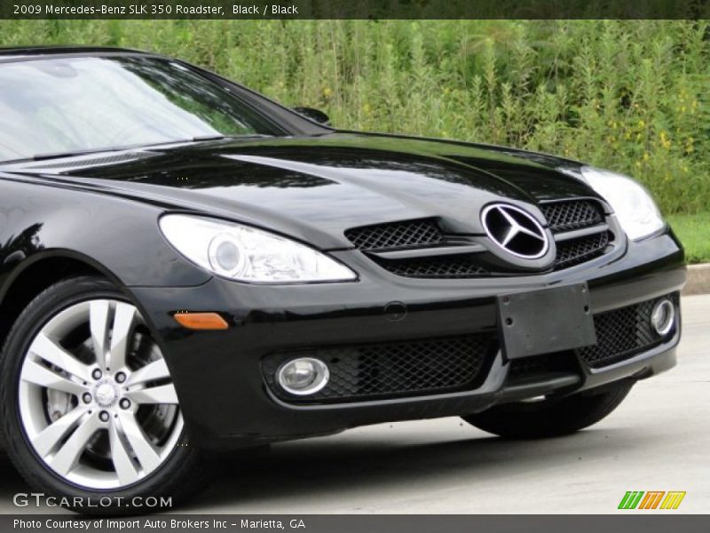 Black / Black 2009 Mercedes-Benz SLK 350 Roadster