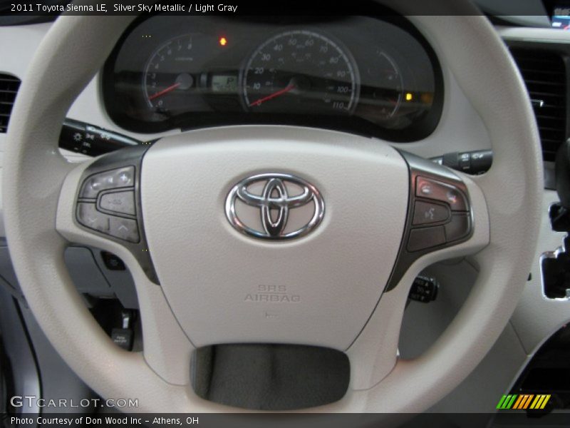 Silver Sky Metallic / Light Gray 2011 Toyota Sienna LE