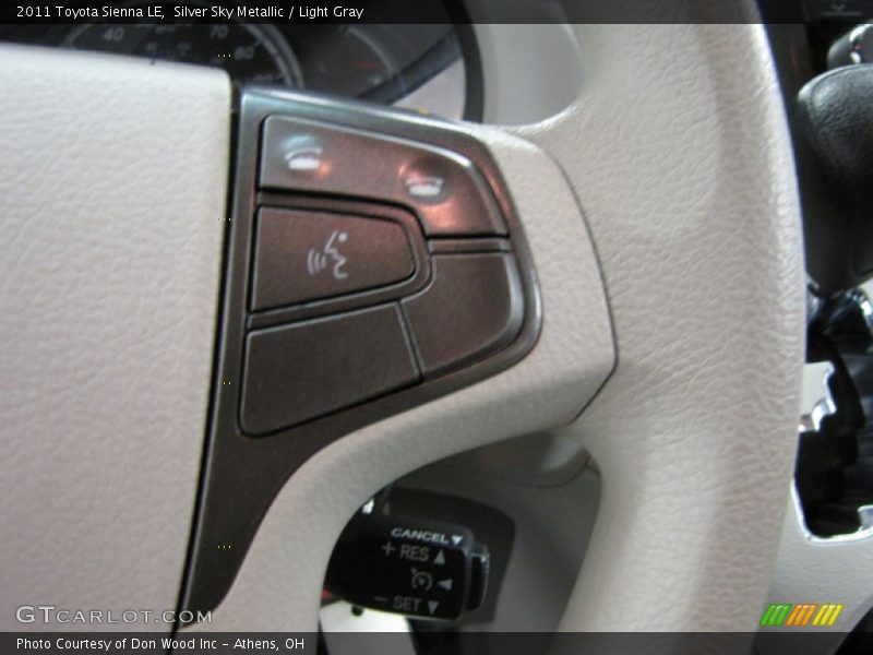 Silver Sky Metallic / Light Gray 2011 Toyota Sienna LE