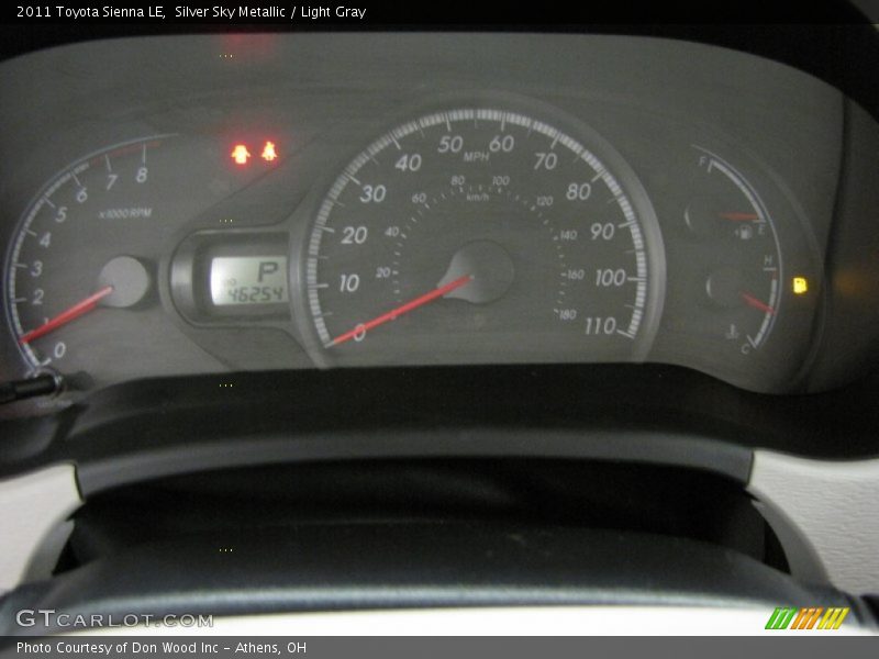 Silver Sky Metallic / Light Gray 2011 Toyota Sienna LE