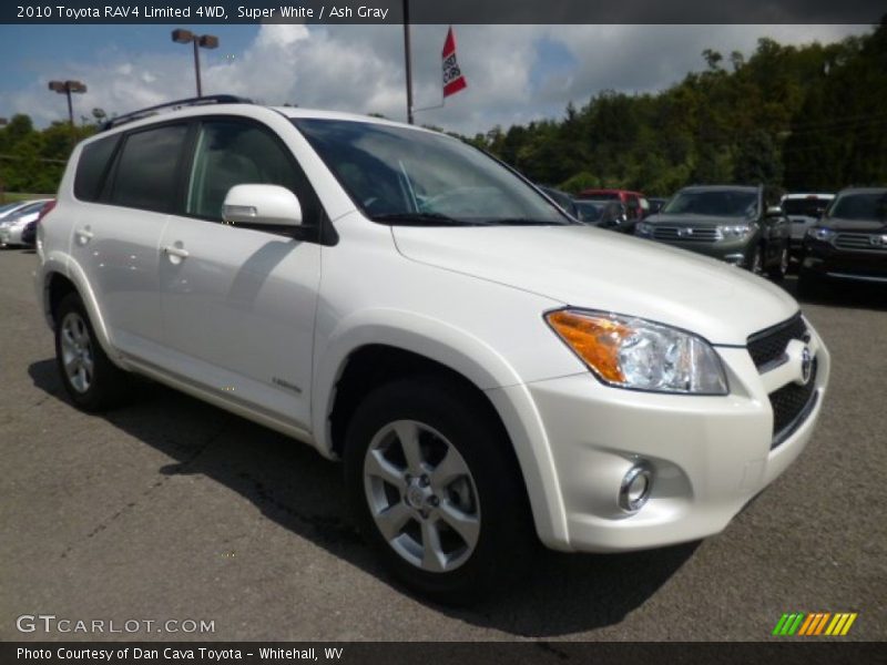 Super White / Ash Gray 2010 Toyota RAV4 Limited 4WD