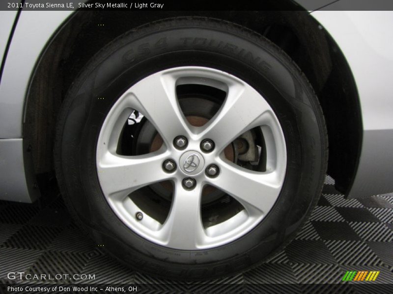 Silver Sky Metallic / Light Gray 2011 Toyota Sienna LE