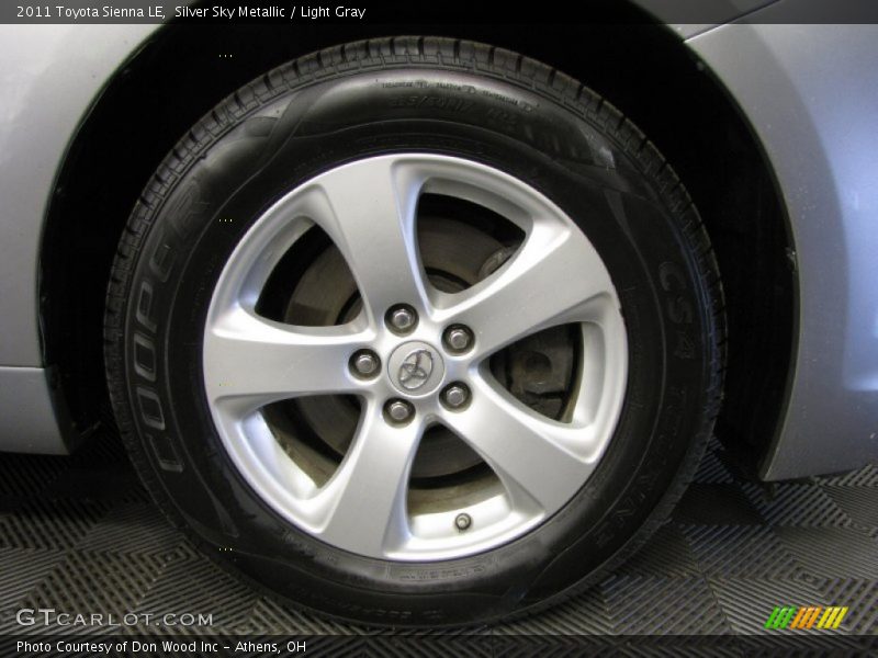 Silver Sky Metallic / Light Gray 2011 Toyota Sienna LE