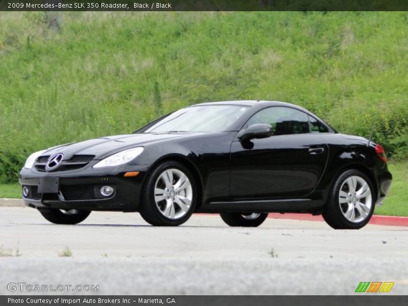 Black / Black 2009 Mercedes-Benz SLK 350 Roadster