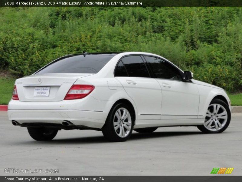 Arctic White / Savanna/Cashmere 2008 Mercedes-Benz C 300 4Matic Luxury