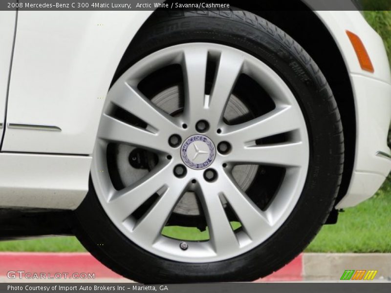 Arctic White / Savanna/Cashmere 2008 Mercedes-Benz C 300 4Matic Luxury