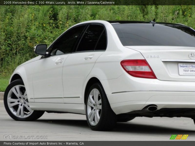 Arctic White / Savanna/Cashmere 2008 Mercedes-Benz C 300 4Matic Luxury