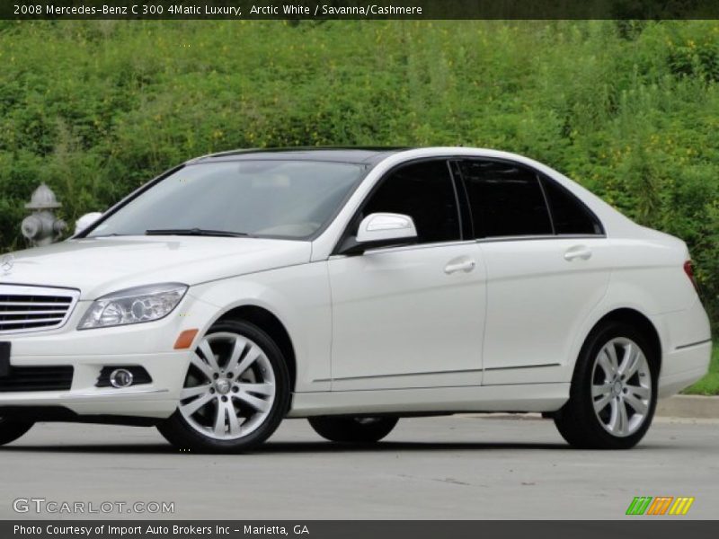 Arctic White / Savanna/Cashmere 2008 Mercedes-Benz C 300 4Matic Luxury