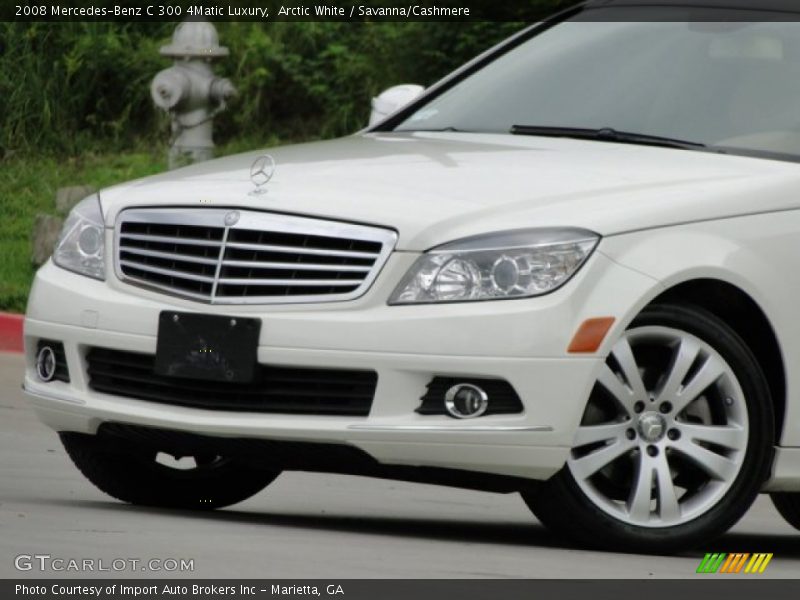 Arctic White / Savanna/Cashmere 2008 Mercedes-Benz C 300 4Matic Luxury