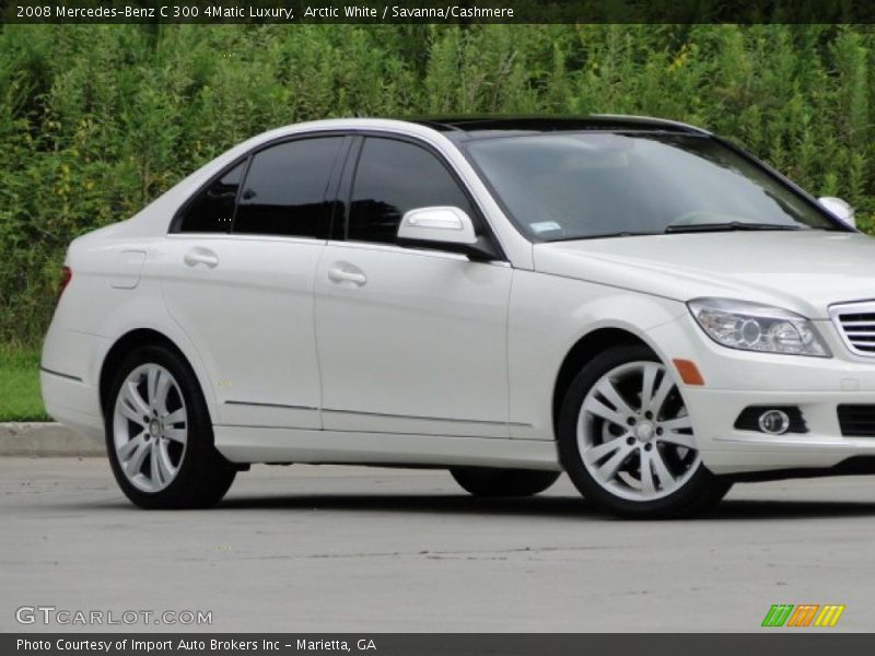 Arctic White / Savanna/Cashmere 2008 Mercedes-Benz C 300 4Matic Luxury