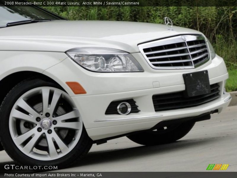 Arctic White / Savanna/Cashmere 2008 Mercedes-Benz C 300 4Matic Luxury