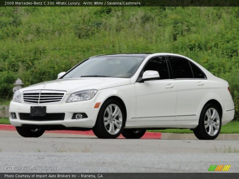 Arctic White / Savanna/Cashmere 2008 Mercedes-Benz C 300 4Matic Luxury