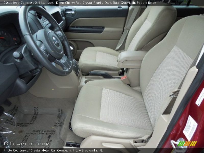 Deep Cherry Red Crystal Pearl / Dark Slate Gray/Light Pebble Beige 2011 Jeep Compass 2.4 Latitude