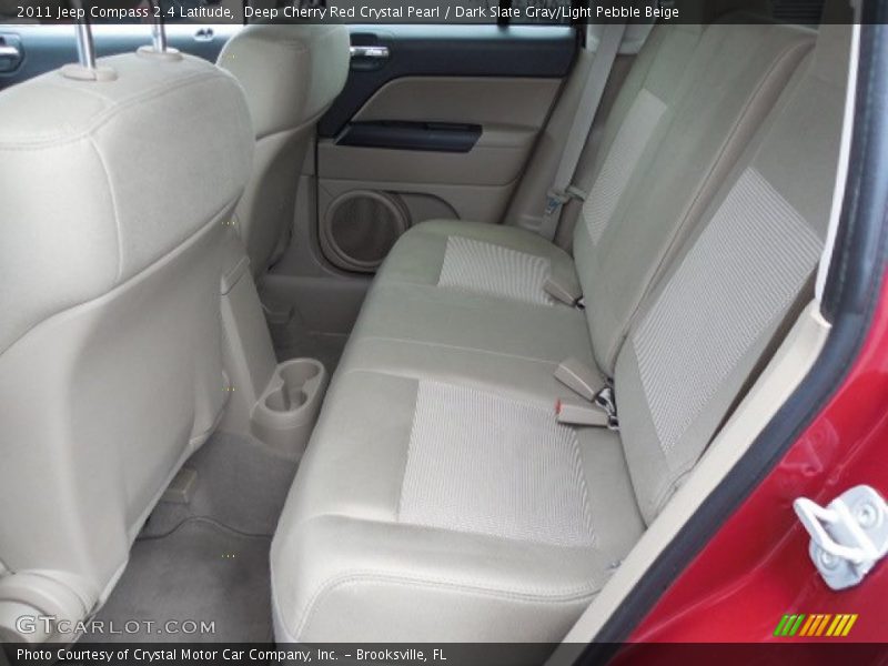 Deep Cherry Red Crystal Pearl / Dark Slate Gray/Light Pebble Beige 2011 Jeep Compass 2.4 Latitude