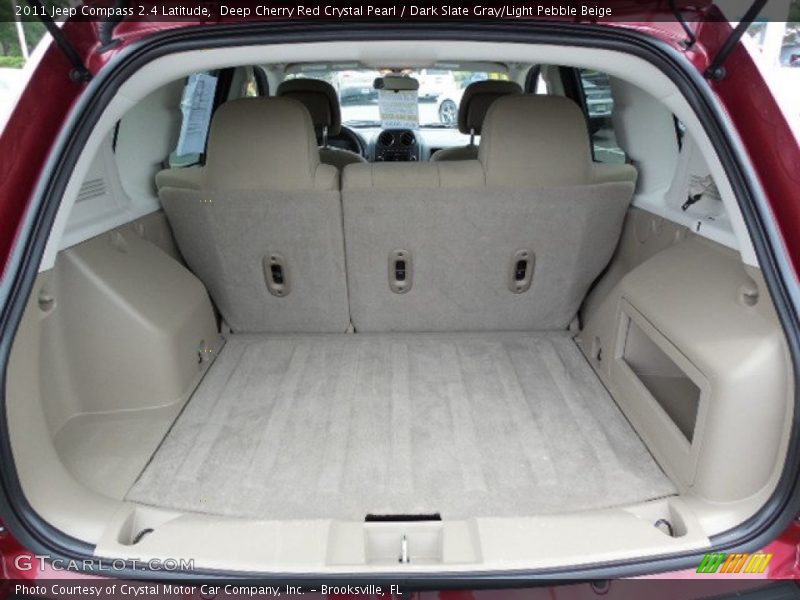 Deep Cherry Red Crystal Pearl / Dark Slate Gray/Light Pebble Beige 2011 Jeep Compass 2.4 Latitude