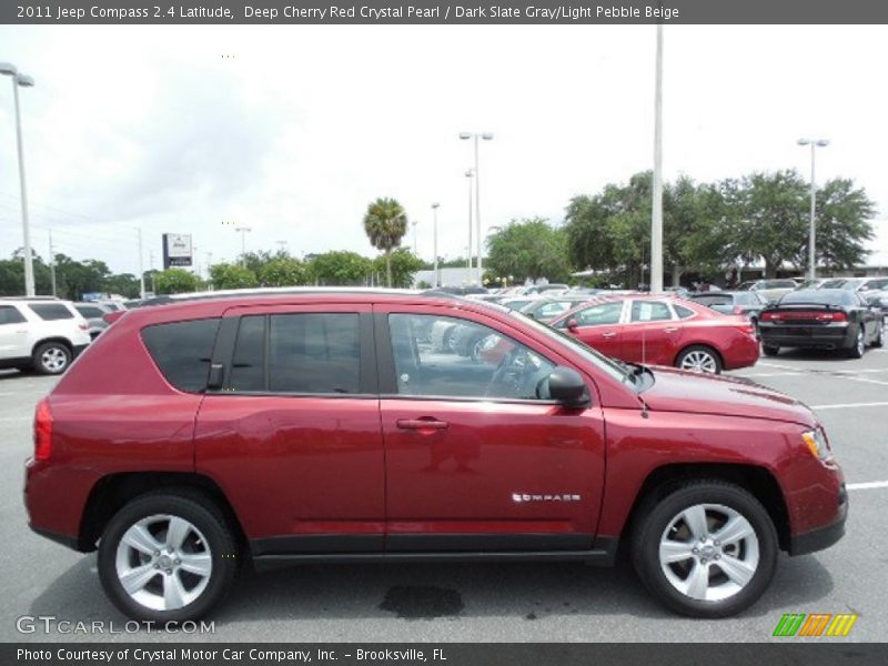 Deep Cherry Red Crystal Pearl / Dark Slate Gray/Light Pebble Beige 2011 Jeep Compass 2.4 Latitude
