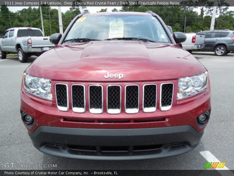 Deep Cherry Red Crystal Pearl / Dark Slate Gray/Light Pebble Beige 2011 Jeep Compass 2.4 Latitude