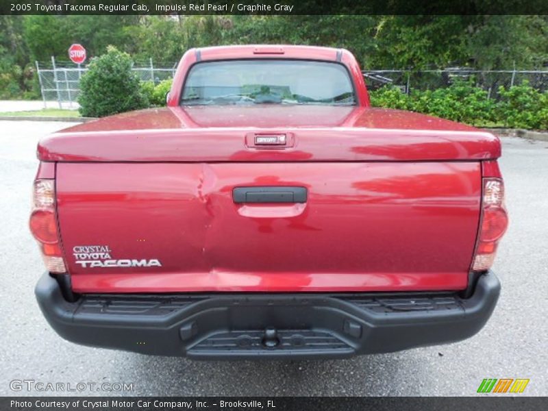 Impulse Red Pearl / Graphite Gray 2005 Toyota Tacoma Regular Cab