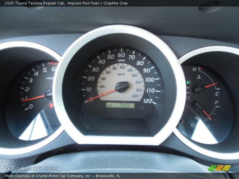 Impulse Red Pearl / Graphite Gray 2005 Toyota Tacoma Regular Cab
