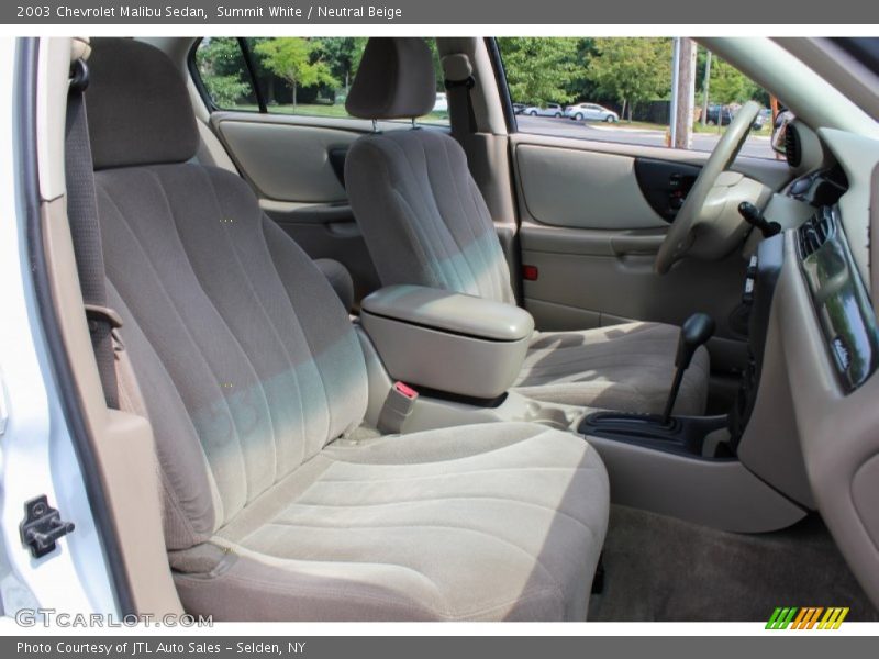 Summit White / Neutral Beige 2003 Chevrolet Malibu Sedan