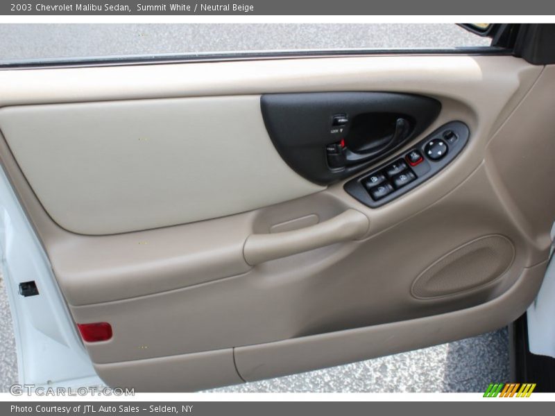 Summit White / Neutral Beige 2003 Chevrolet Malibu Sedan