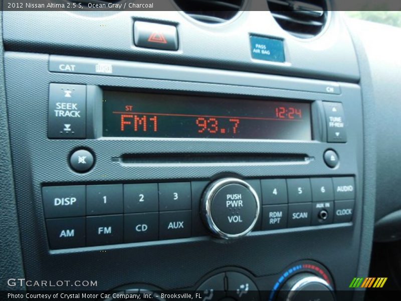 Ocean Gray / Charcoal 2012 Nissan Altima 2.5 S