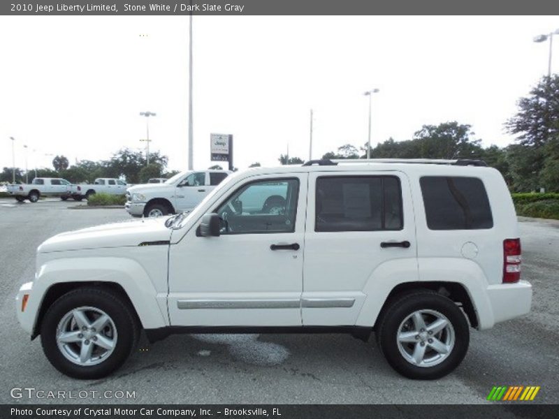 Stone White / Dark Slate Gray 2010 Jeep Liberty Limited