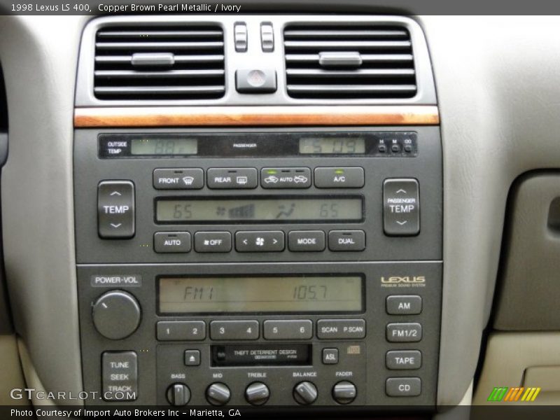 Controls of 1998 LS 400