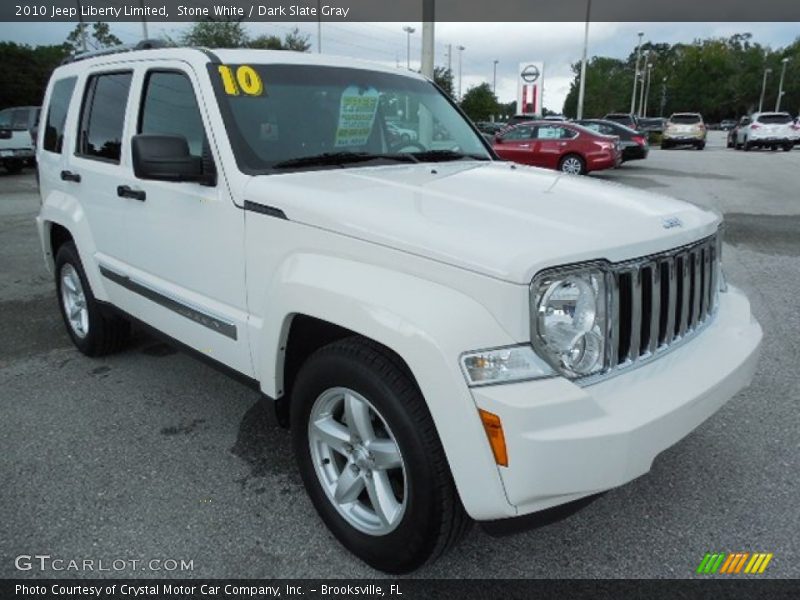 Stone White / Dark Slate Gray 2010 Jeep Liberty Limited