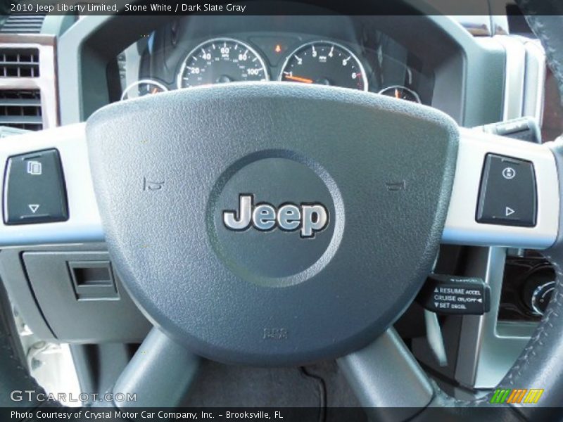 Stone White / Dark Slate Gray 2010 Jeep Liberty Limited