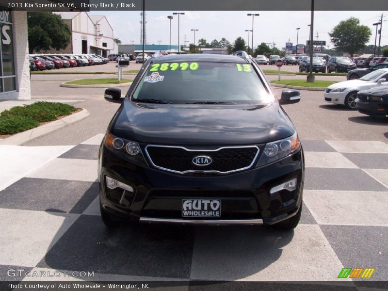 Ebony Black / Black 2013 Kia Sorento SX V6