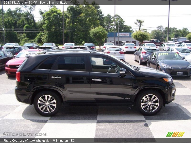 Ebony Black / Black 2013 Kia Sorento SX V6