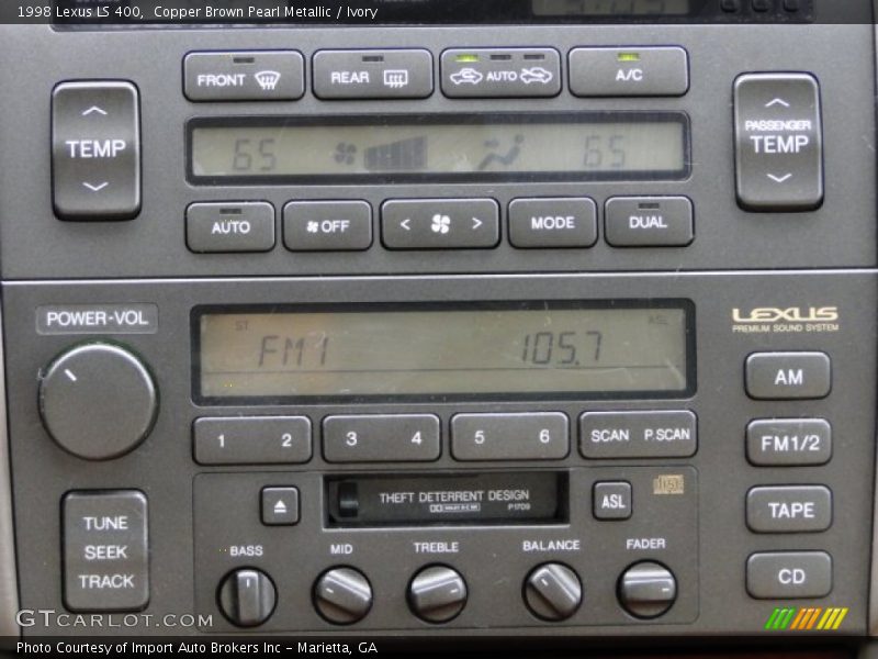 Controls of 1998 LS 400