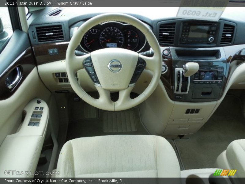 Dashboard of 2011 Quest 3.5 SV