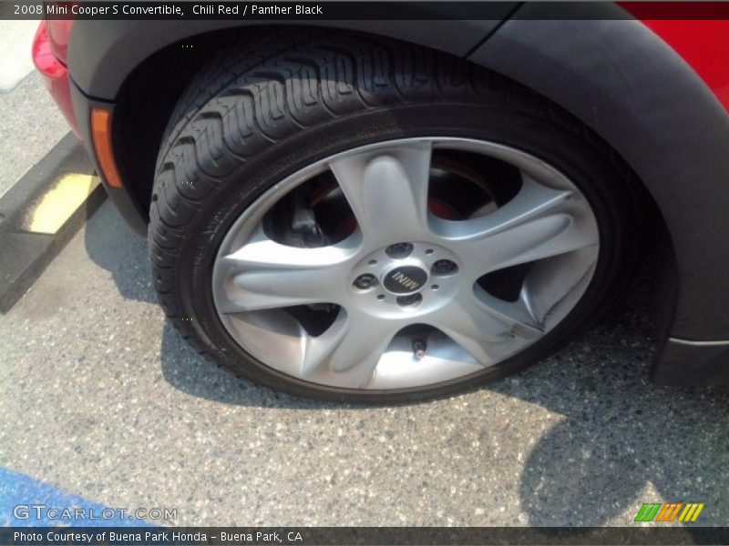 Chili Red / Panther Black 2008 Mini Cooper S Convertible