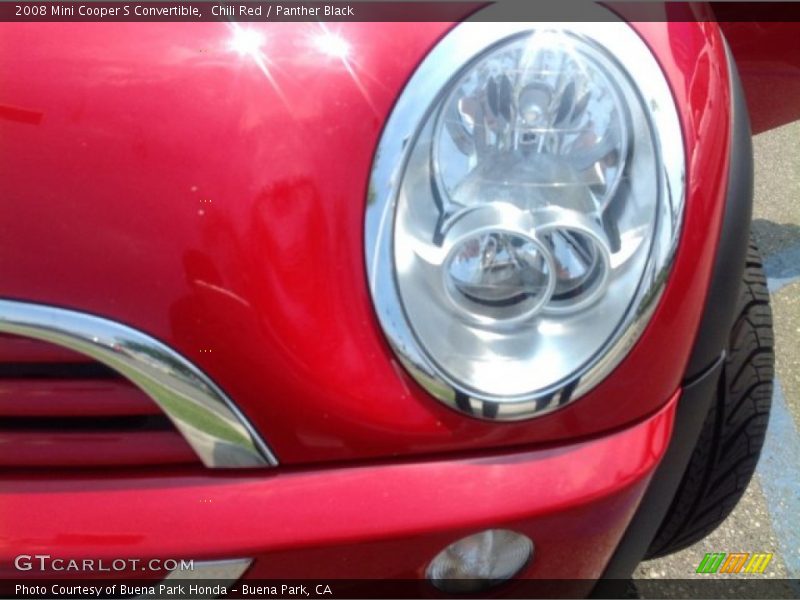 Chili Red / Panther Black 2008 Mini Cooper S Convertible