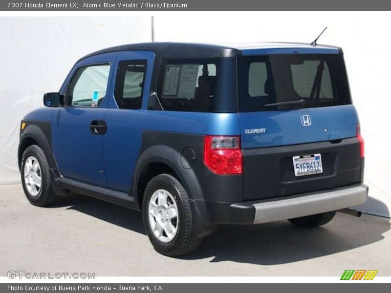 Atomic Blue Metallic / Black/Titanium 2007 Honda Element LX