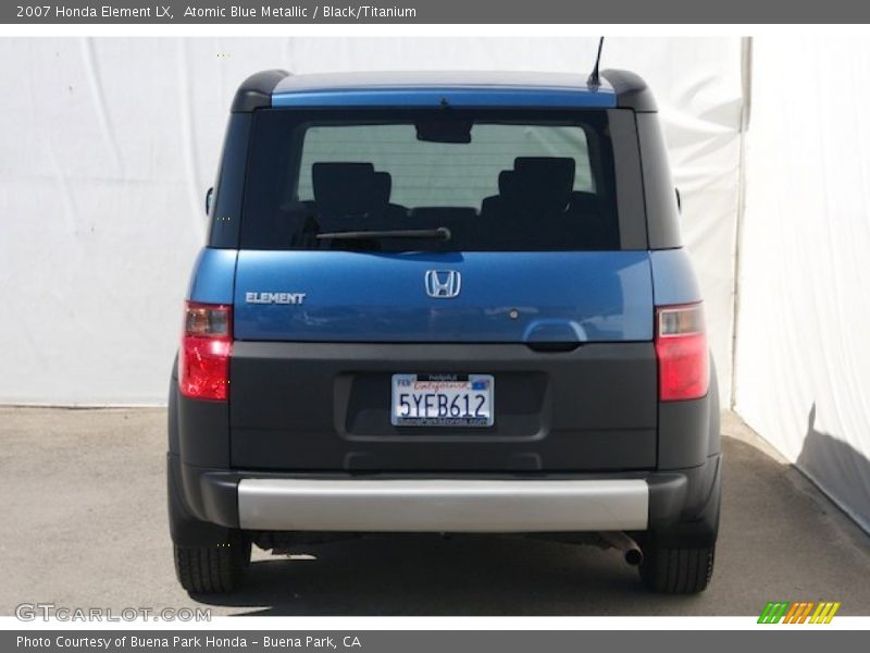 Atomic Blue Metallic / Black/Titanium 2007 Honda Element LX